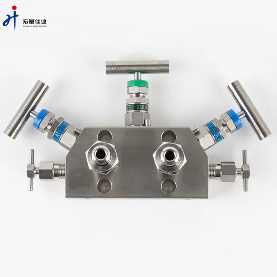 Forging 316L Stainless Steel 3 Way Flange Valve Rosemount Type 3-Valve Manifolds